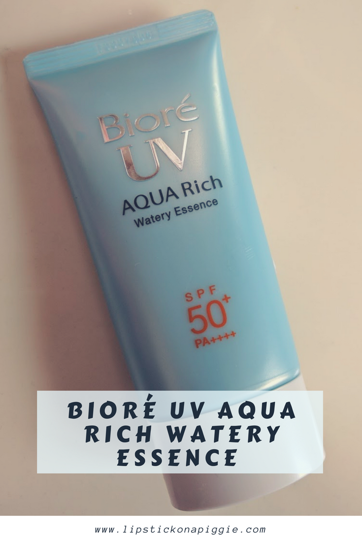 Product Review Biore Uv Aqua Rich Watery Essence Lipstick On A Piggie