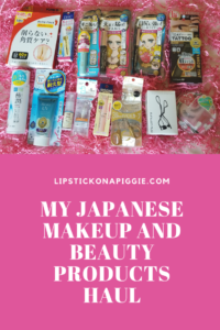 My Japanese Makeup and Beauty Products Haul